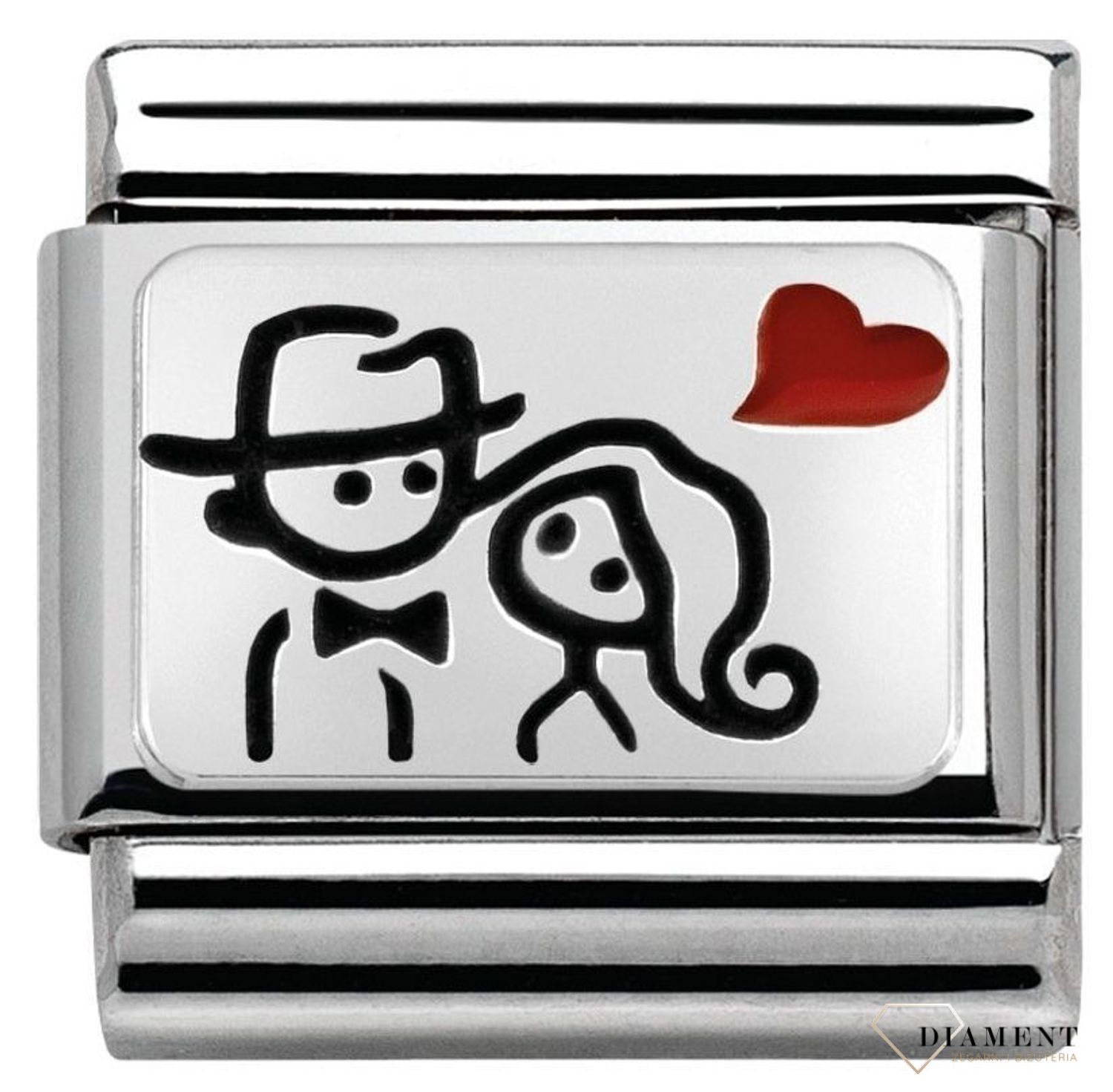 Nomination - Link 925 zawieszka srebro 'Zakochana Para' 330208 10 biżuteria nomination nomination zawieszki nomination baza.jpg